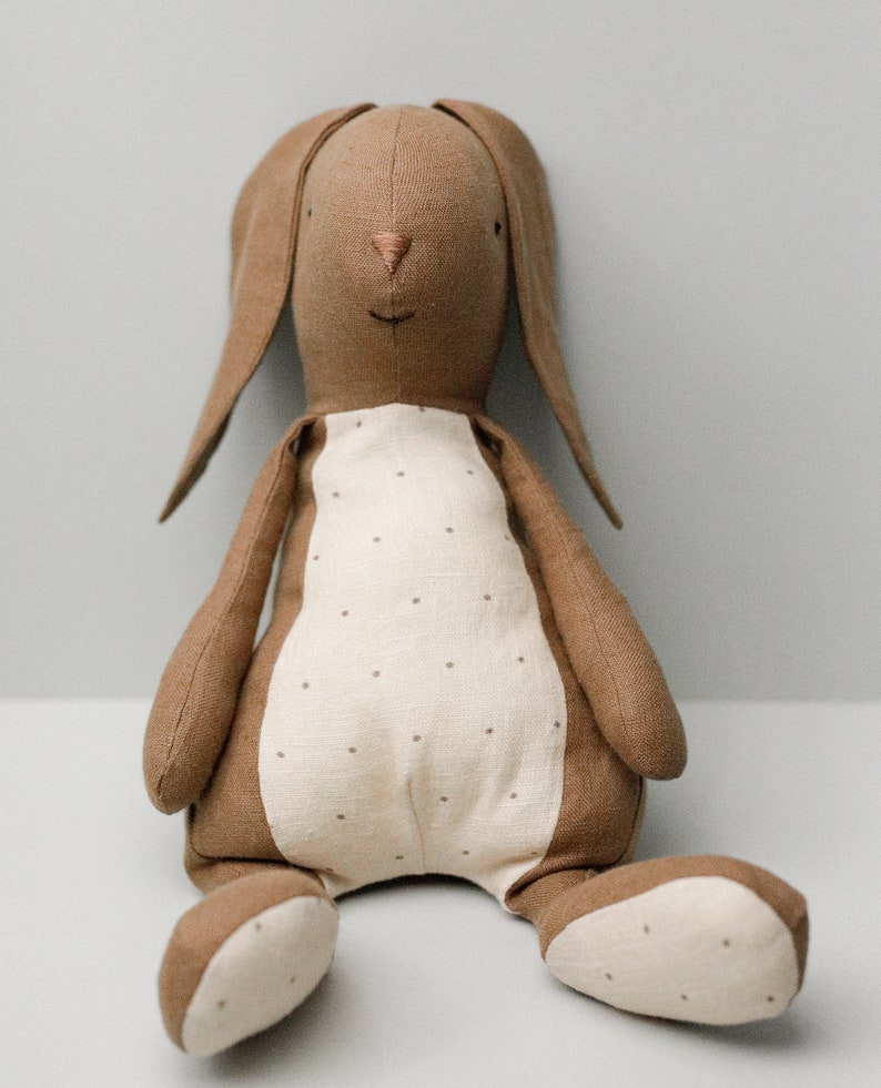 Peluche Mon premier lapin lièvre, tutoriel PDF de couture et modèle image 5