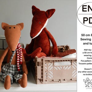 Het EFI Fox knuffel-naaipatroon en de pdf-tutorial downloaden