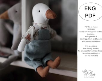 Mini Geese Sewing Pattern & Tutorial PDF