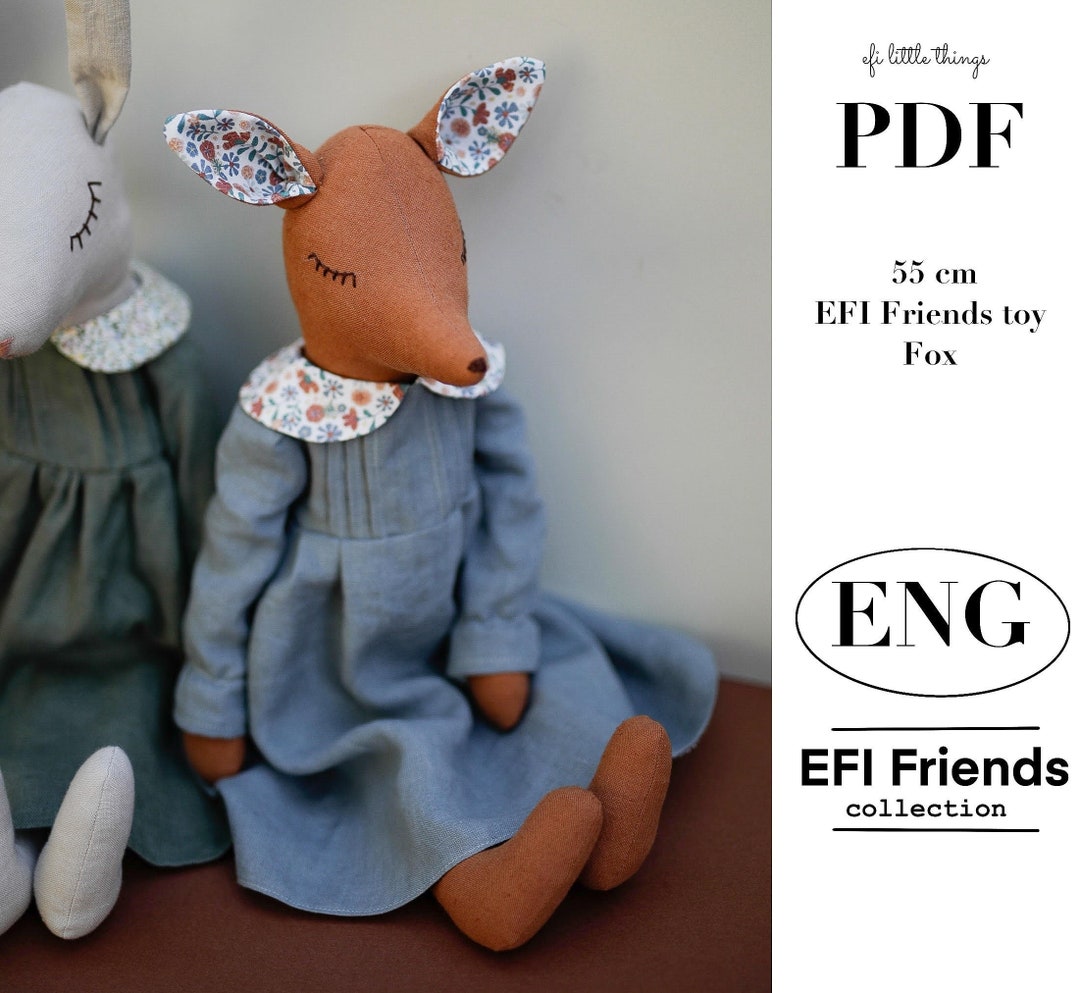 Tutorial Pattern Fox Toy Doll PDF Sewing Guide
