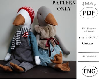Pattern Goose Toy making PDF sewing PATTERN ONLY