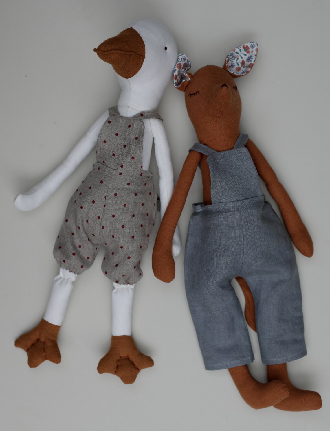 Dolls Toys Basic Dungarees Sewing Pattern and Tutorial for 55 Etsy