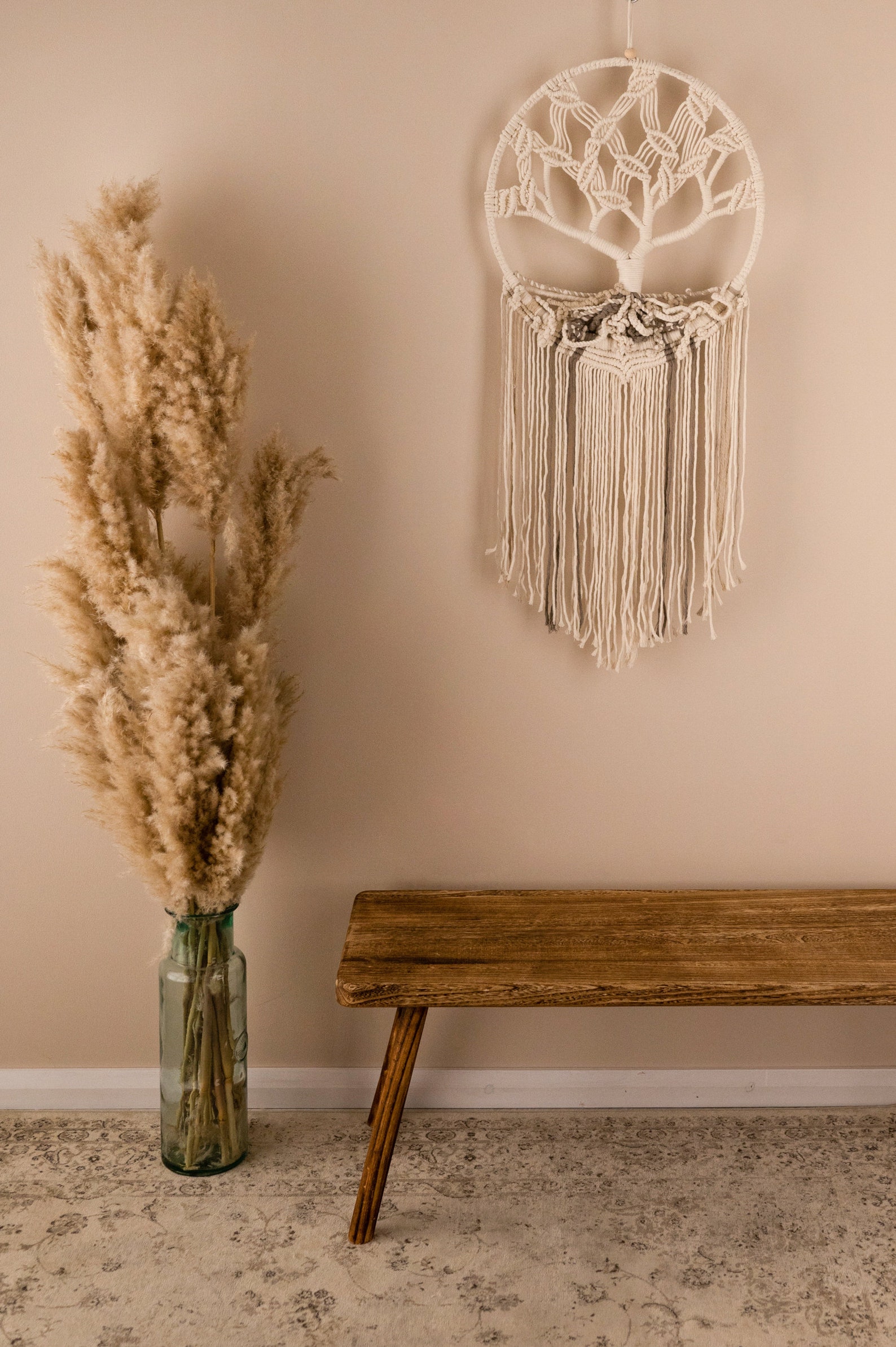 Large Macrame Tree of Life Wall Hanging, Earthy Tones, Symbolises New