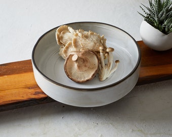 White Large Round Ceramic Casserole Dish, Rustic Pottery Baking Dish, Hostess Christmas Gift