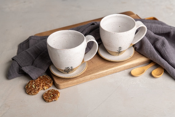 Set caffè in grès porcellanato Lineasette cod. K672 Tazze moderne