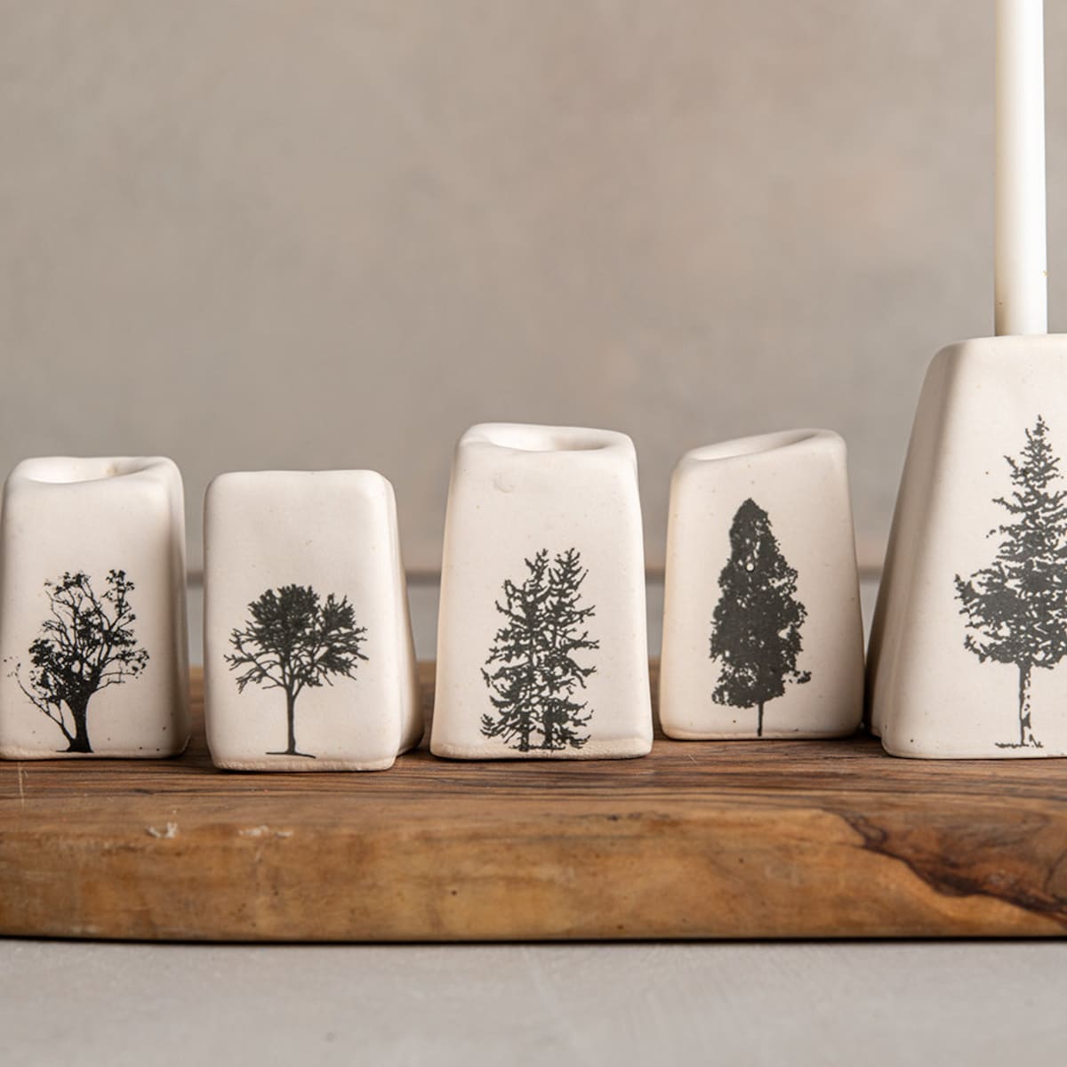 Handmade Ceramic Modular White Hanukkiah, Modern Hanukkah Menorah With Tree Decor, Jewish Hanukkah Menorah, Jewish Wedding / Holidays Gift - Etsy