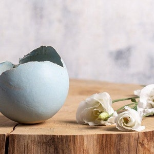 Small Sky Blue Ceramic Planter For Succulent Mini Cactus Pot image 3