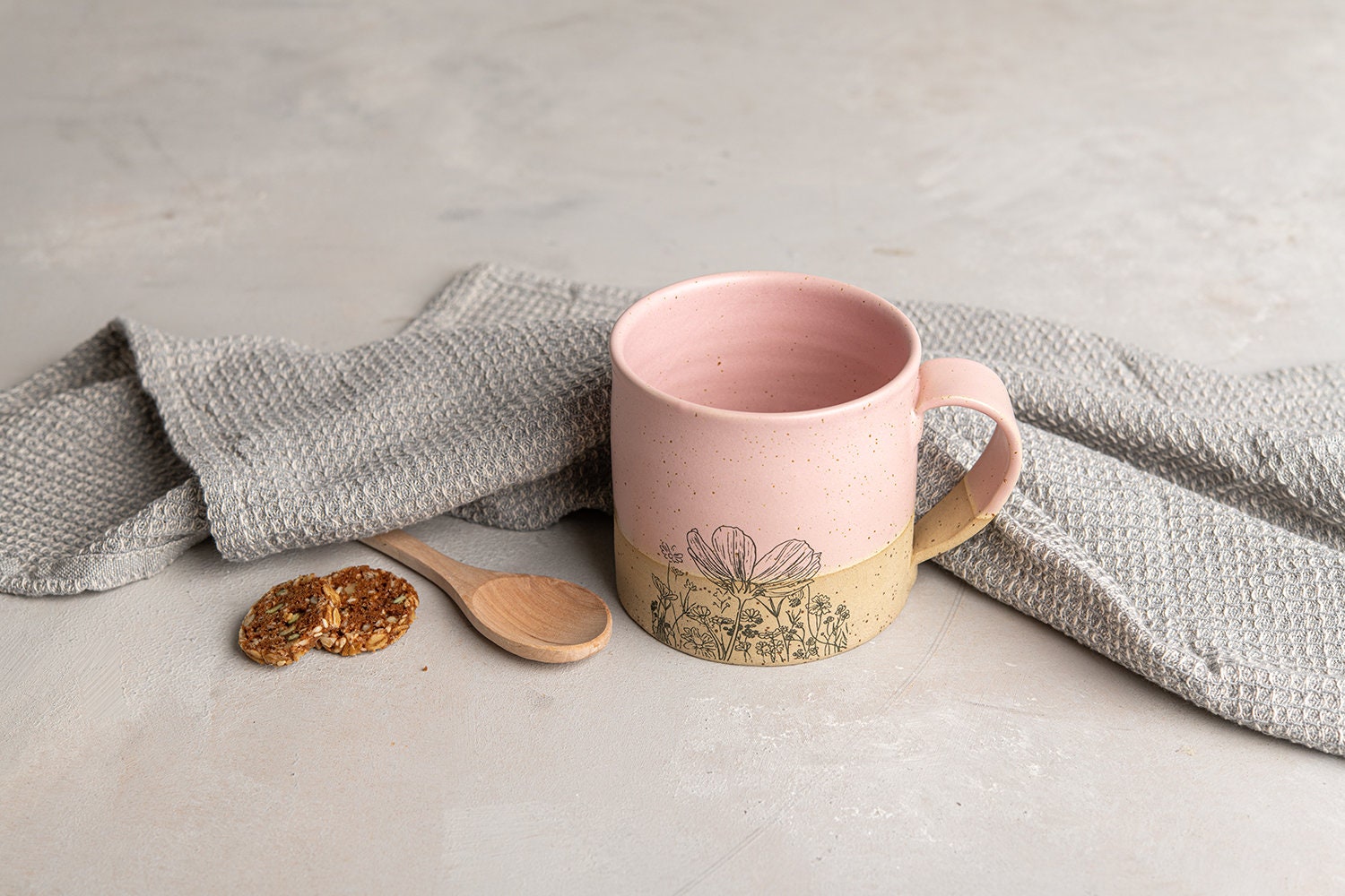 Set Di 2 Tazze In Ceramica Opaca Rosa – 420 Ml, Lavabili In Lavastoviglie E Microonde, Design Moderno Per Casa E Ufficio - 4