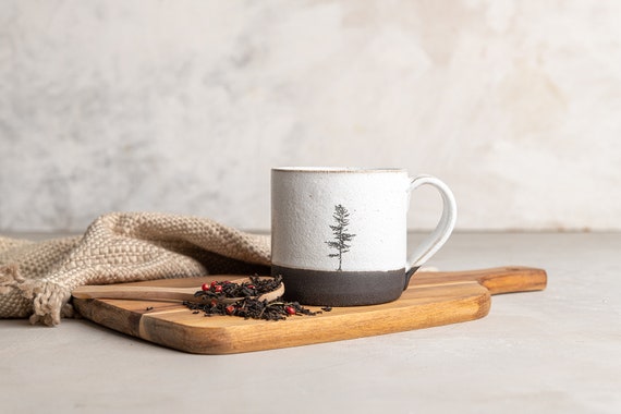 Duo de tasses en céramique vintage Orange/Rouge - Vendu