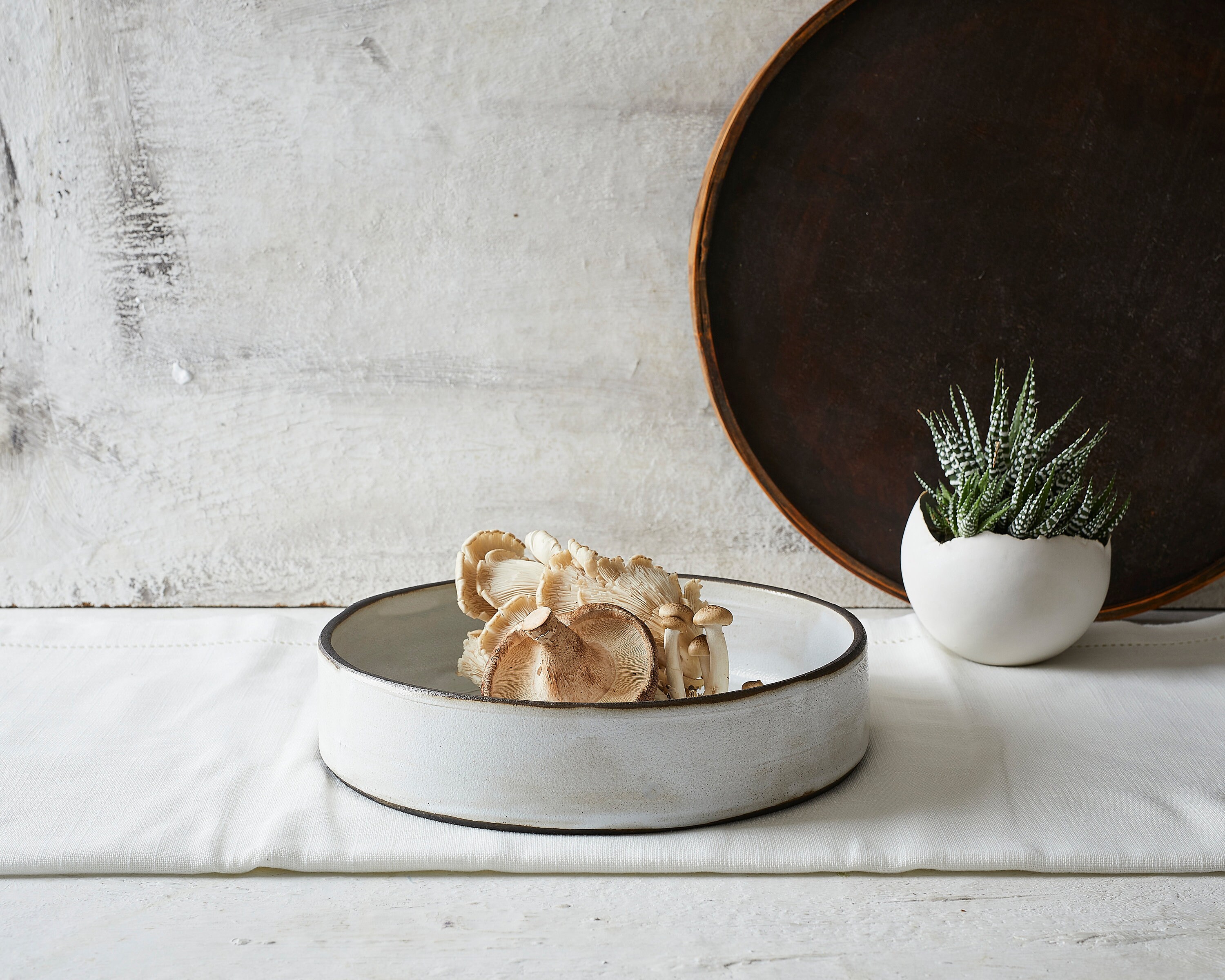 large round casserole dish