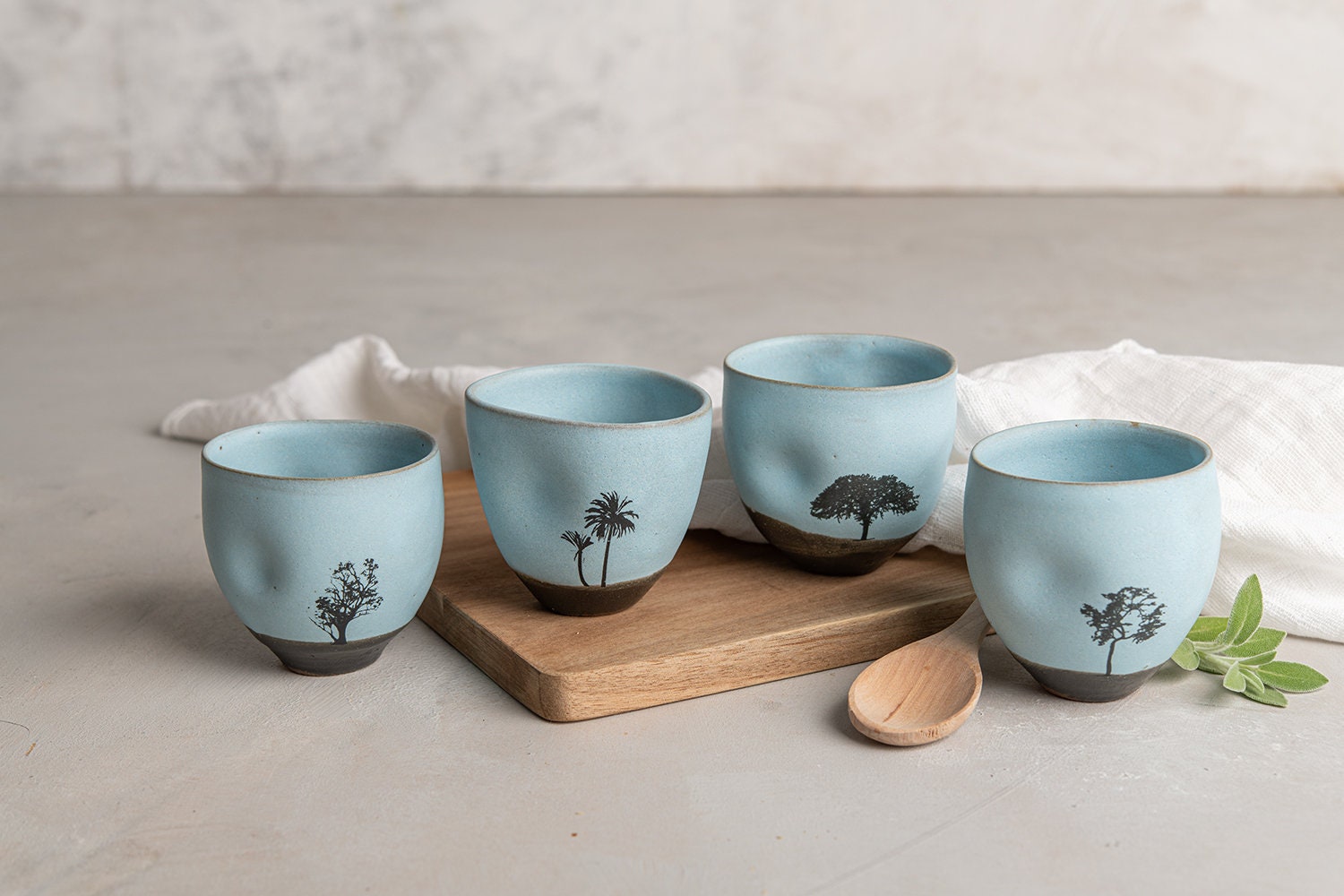 Taza de café - Juego de 4 tazas de café (10 onzas) juego de tazas de  cerámica con distintivas frases vintage de café surtidas, en exclusivo  juego de