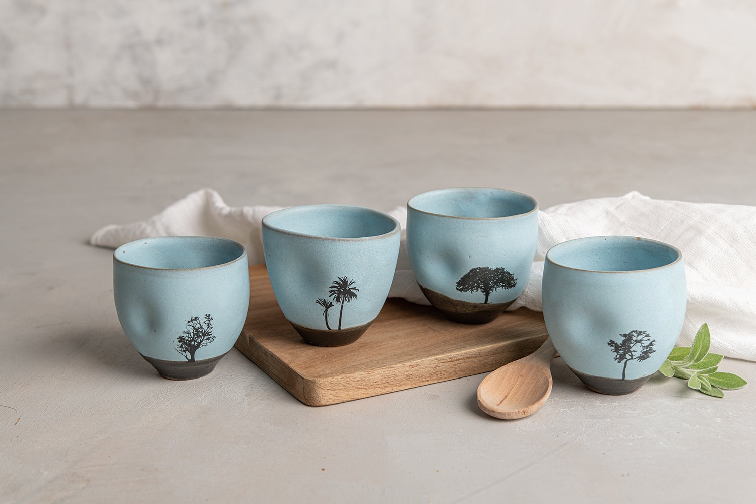 Set 5 Tazze Espresso In Ceramica - 130ml, Senza Manico, Per Caffè Giapponese - Foto 4