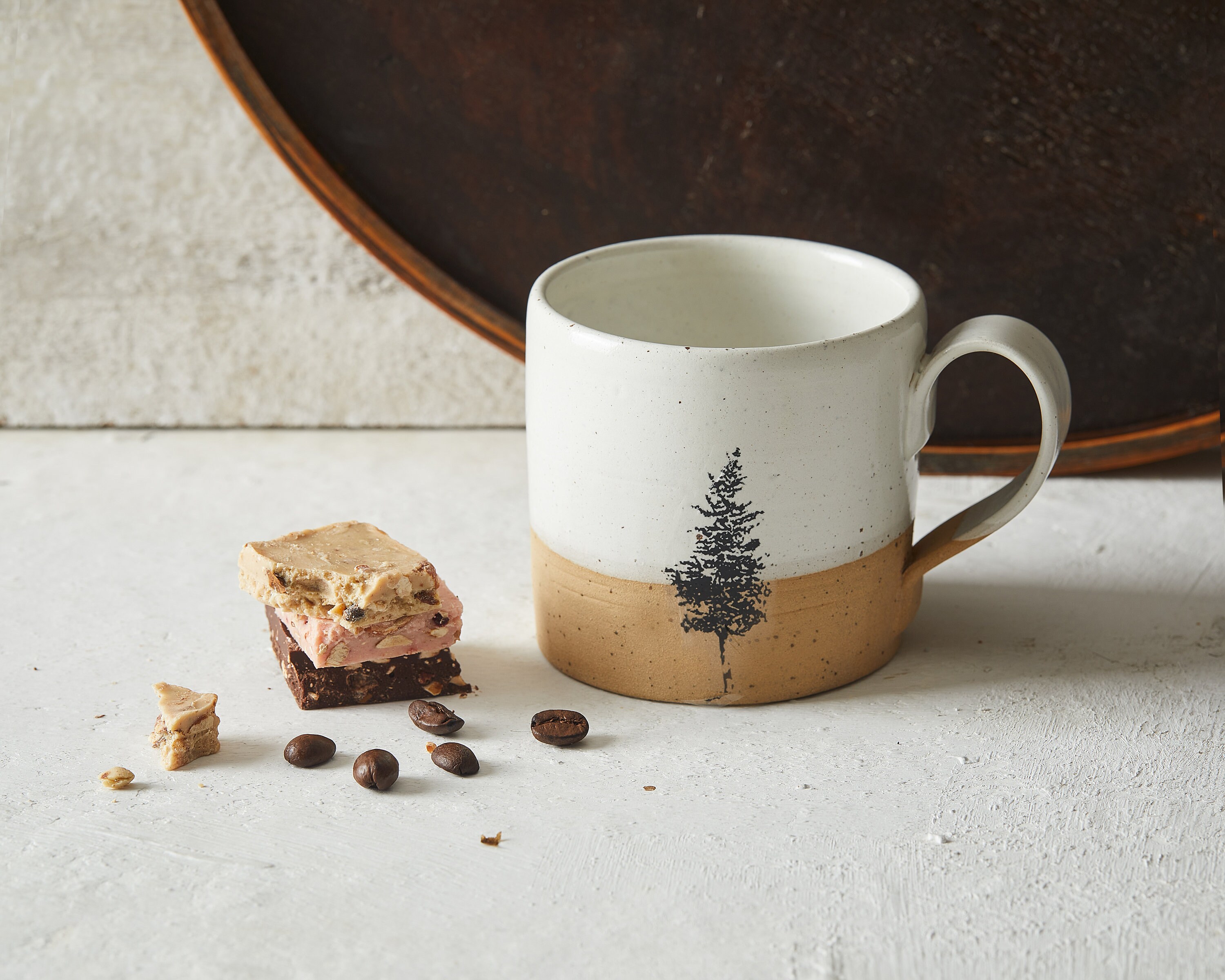 4 Handmade Ceramic Mugs Set Mountains Mugs, Pottery Mug, Stoneware Nature  Mugs, 14.03 Oz Tea Mugs, Family Christmas Gift, Clay Tea Cups 