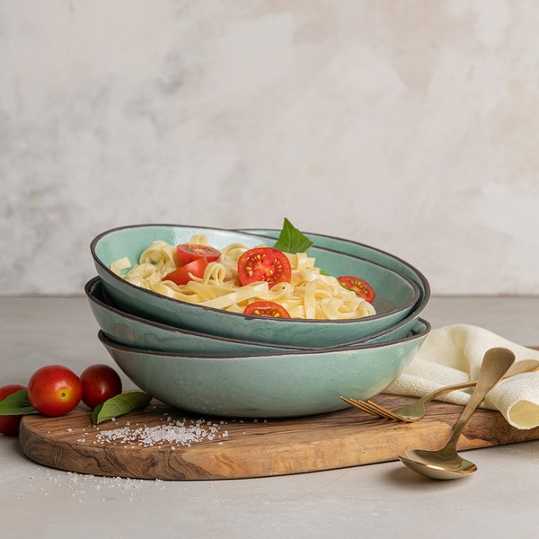 Shallow Salad Bowl Etsy