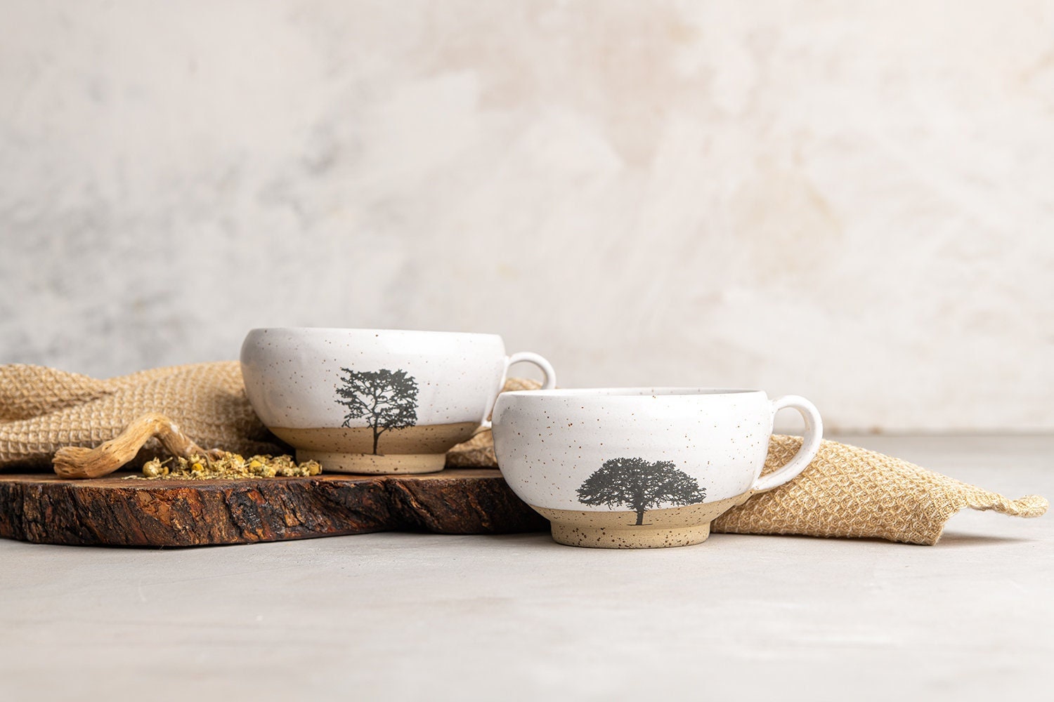 Black Speckled Ceramic Mug With Neutral Clay Bottom - Boho Mugs - Cust –  The Bohemian Box Shop
