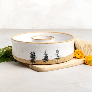 Handmade Pottery White Gugelhupf Cake Baking Pan, Ceramic Bundt Baking Dish, Ring Cake Baking Pan, Wedding Gift image 3