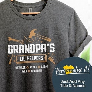 Personalized Grandpa Shirt Grandpa Gift For Grandpa Fathers Day Shirt Grandpa Tshirt Grandfather Shirt Grandpa Birthday Papa Shirt
