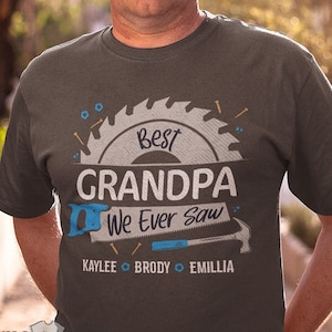 Personalized Grandpa Shirt Carpenter Gift For Grandpa Shirt Fathers Day Shirt Grandpa Tshirt Grandfather Shirt Grandpa Birthday Papa Shirt