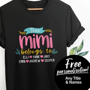 Mimi Gift For Mimi Shirt Grandma Shirt Mimi Tshirt Grandma Shirts Mimi Shirts Mimi T-shirt Mimi Tee Mimi Gifts Grandmother Shirt