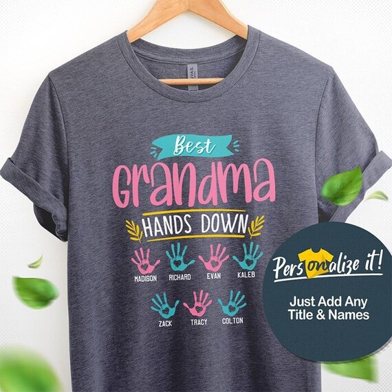 Best Grandma Shirt Grandma Gift For Grandma Nana Shirt Grandma Tshirt Mom Shirt Grandma Shirts Grandma Tee New Grandma With Grandkids Names