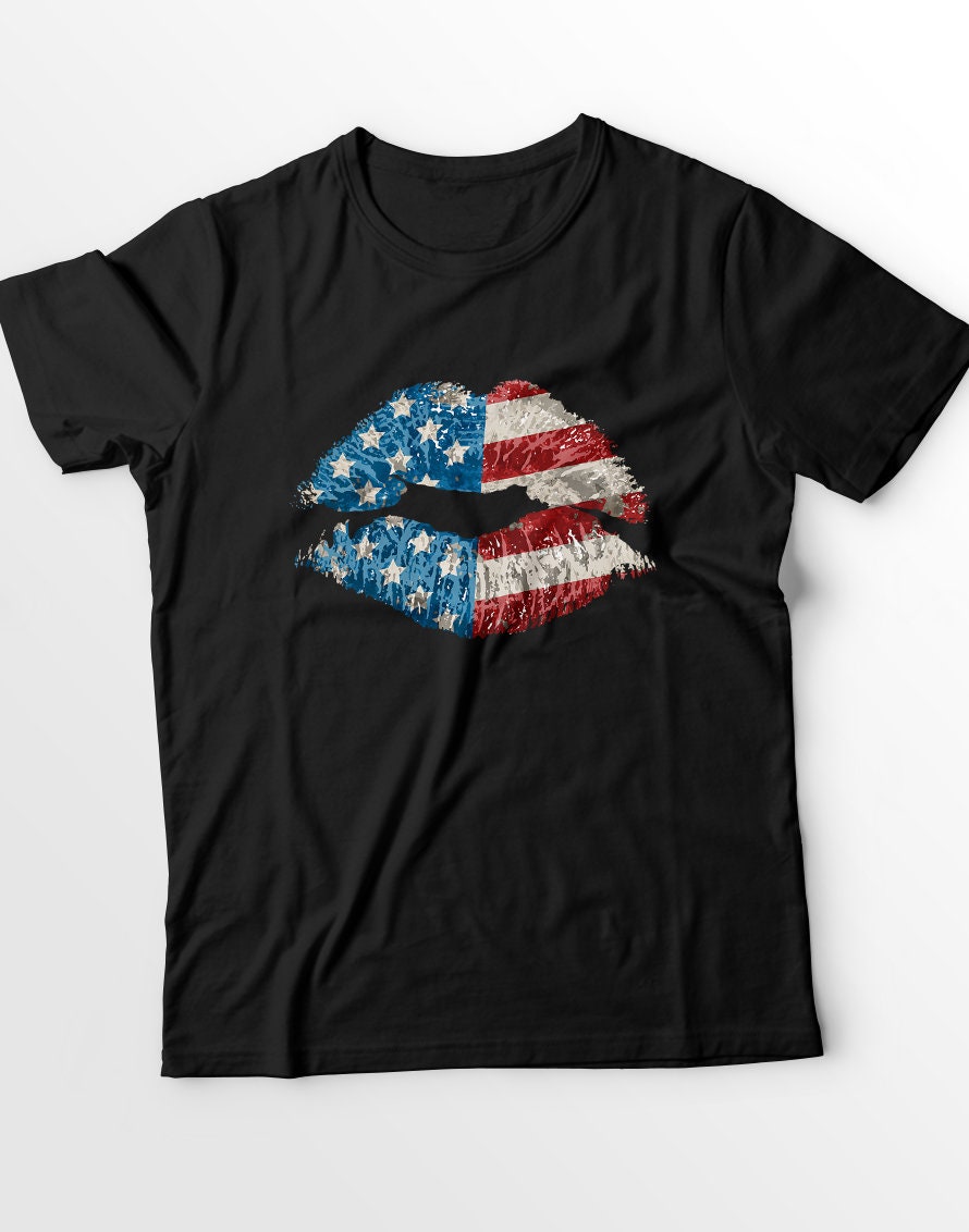 4th July Shirt 4th of July Shirt Patriotic Lips Sexy Shirt Usa | Etsy
