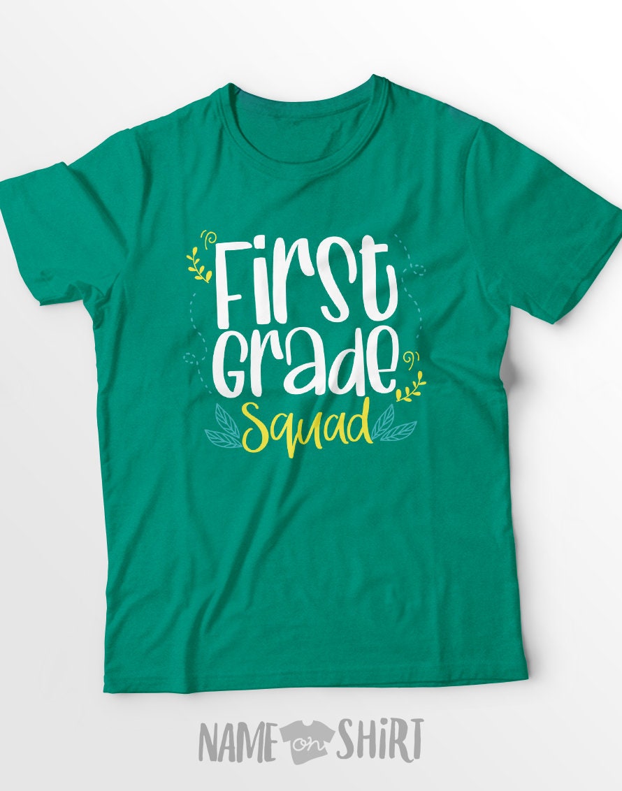 First Grade Squad Teacher Squad Shirt Grade Level Shirt Team | Etsy