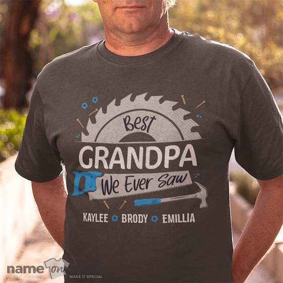 Personalised Grandad T-shirt Uk Personalized Grandpa T Shirts I'm