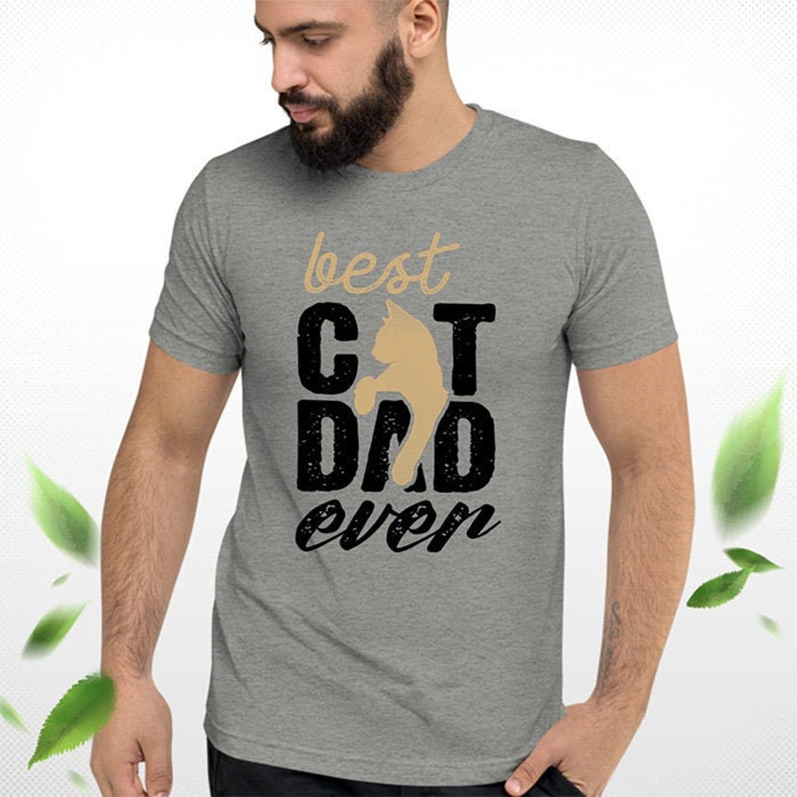 Best Cat Dad Ever Cat Dad Shirt Rescue Cat Shirt Cat Dad Gifts Etsy