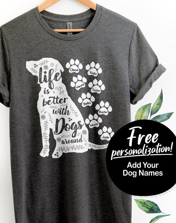 Dog Mom - Personalized Shirt - Birthday, Funny, Mother's Day Gift for Her, Woman, Girl, Dog Mom, Dog Mama, Fur Mama Women Tee / White / XL