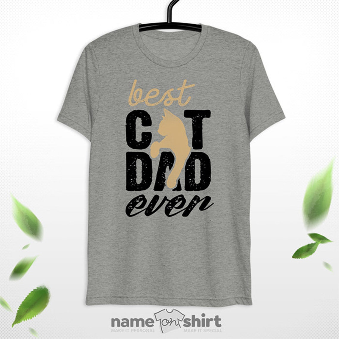 Best Cat Dad Ever Cat Dad Shirt Rescue Cat Shirt Cat Dad Gifts Etsy