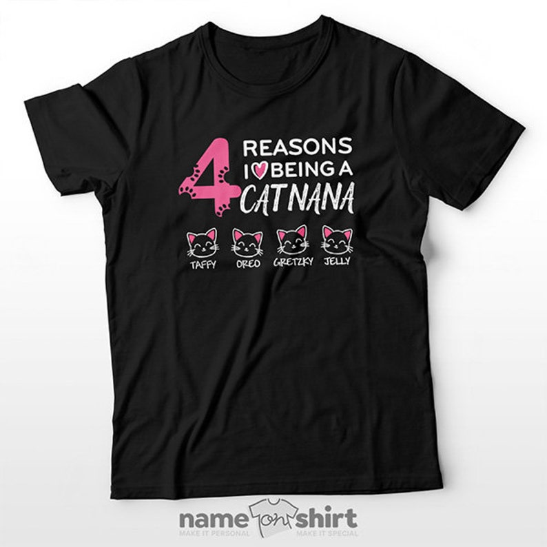 Personalized Cat Mom Shirt Rescue Cat Mom Gift Pet Mom Cat Lady T-shirt Cat Lover Shirt Cat Owner Gift Cat Lover Tee Cat Lover Mom image 4