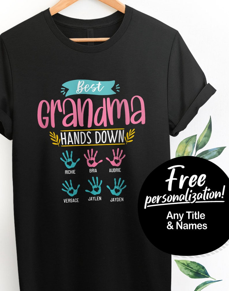 Best Grandma Shirt Grandma Gift For Grandma Nana Shirt Grandma Etsy