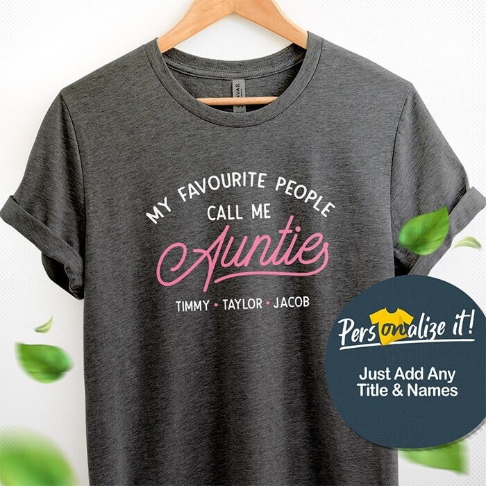 aunt shirts with names