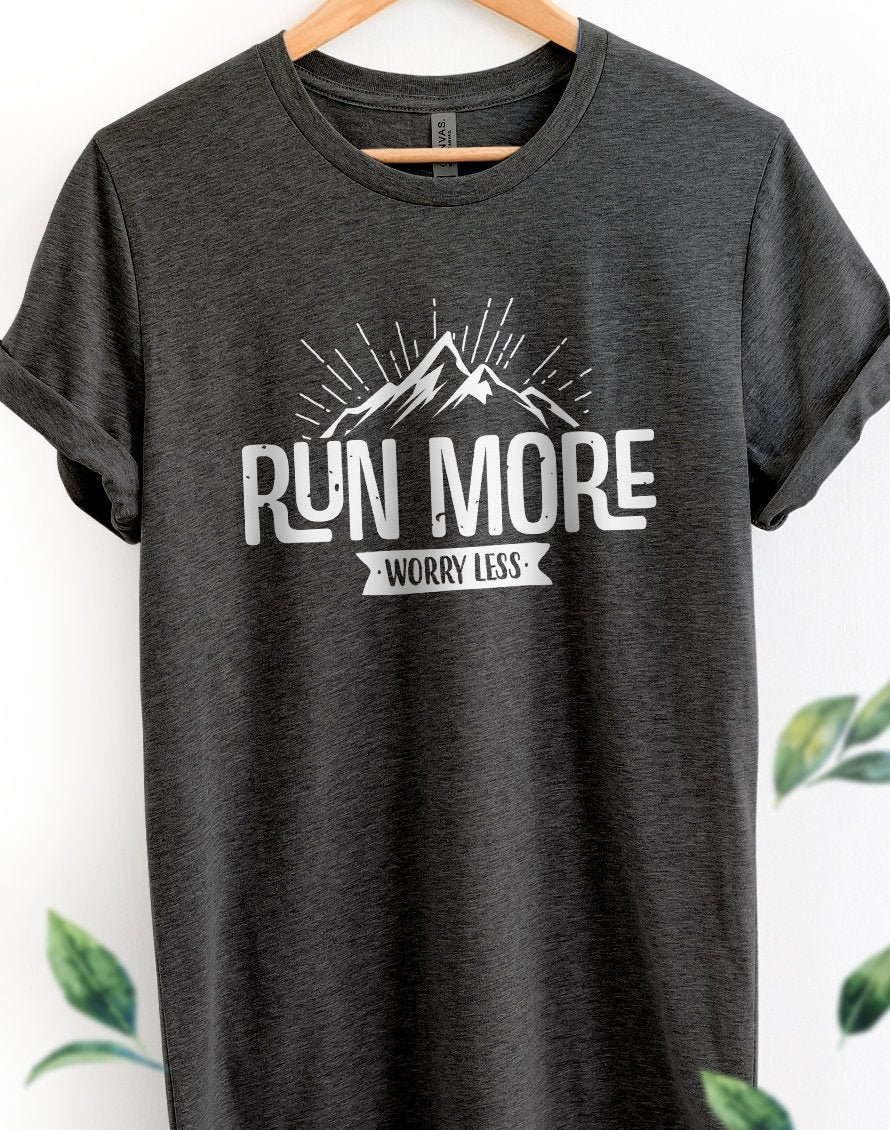 Marathon Shirt Run More Worry Less Unisex T-shirt Running | Etsy