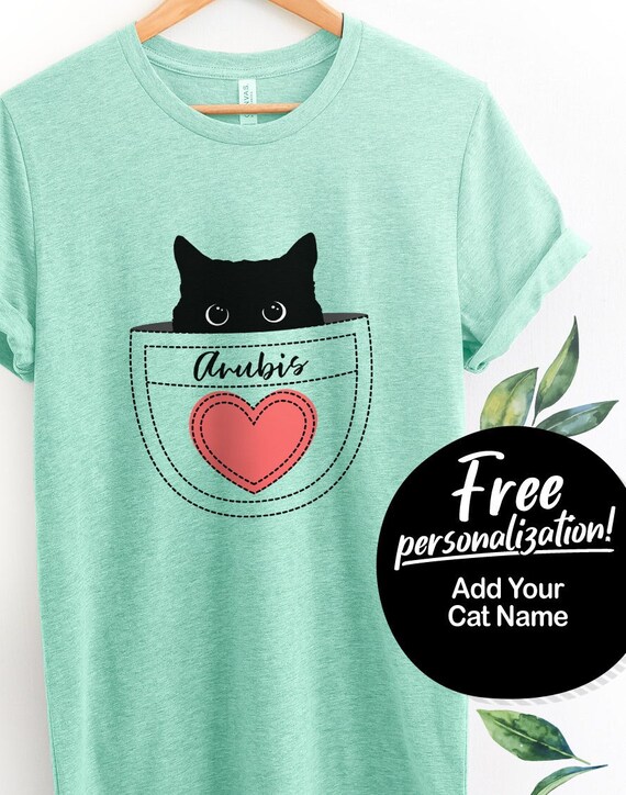 Personalized Shirt Black Cat Shirt Cat Rescue Cat Lover Gift Cat Lover Shirt Cat Lady Shirt Cat Shirt Women Cat Lady Crazy Cat Lady Cat Tee