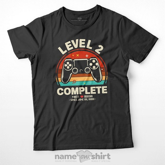 Vintage 2nd Wedding Anniversary - Level 2 Complete T-Shirt Vintage 2nd Wedding Anniversary - Level 2 Complete T-Shirt
