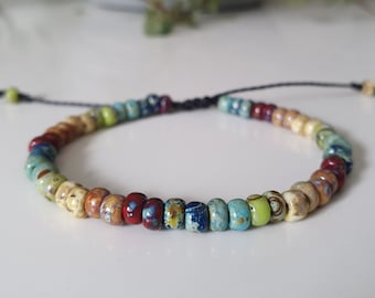 Boho Perlen Armband multicolor bunt  - Miyuki Perlen - Surfer Armband - Armband für Männer - bohemian Schmuck - Freundschaftsarmband