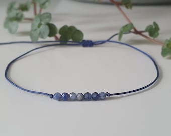 Delicate sodalite bracelet - Sodalite jewelry - Gemstone bracelet - filigree gemstone bracelet - friendship bracelet - boho chic - Gemstones