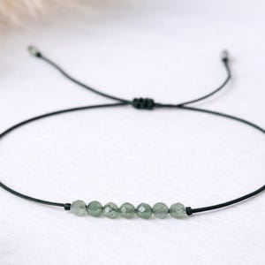 Delicate Aventurine Bracelet | Aventurine Jewelry | Gemstone Bracelet | Filigree Gemstone Bracelet | Friendship Bracelet | Healing Stone image 1