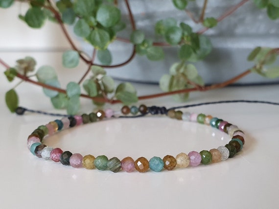 Delicate Tourmaline Bracelet Tourmaline Gemstone Bracelet