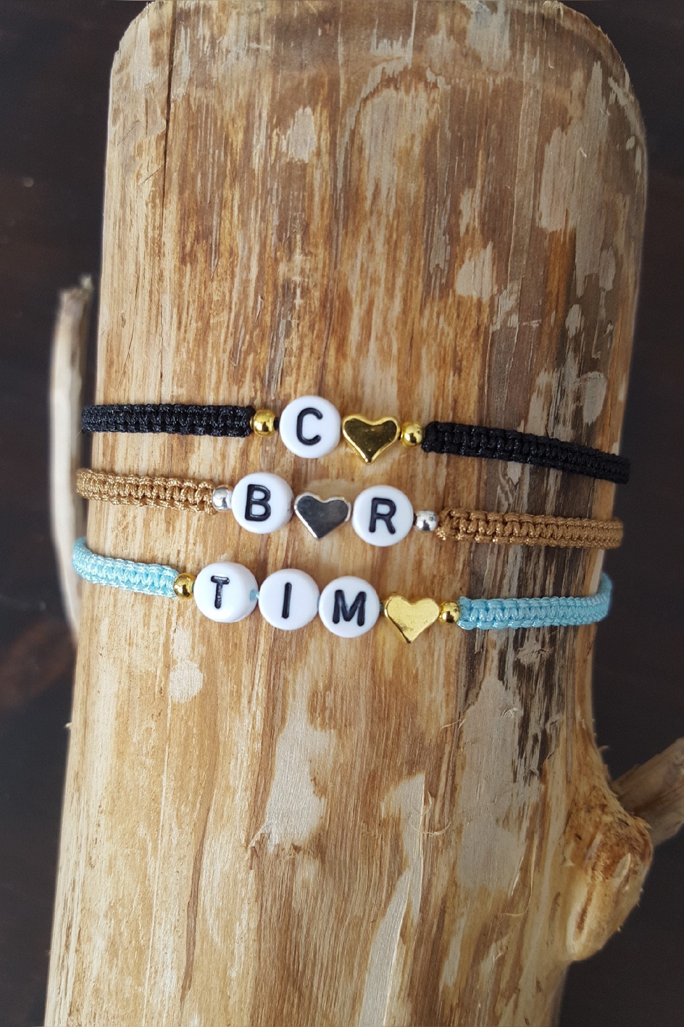 Initial Bracelet - Name Bracelet - Personalized - Macrame Bracelet - …