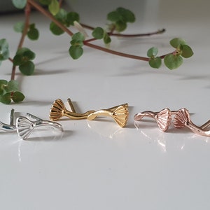Dandelion stud earrings in 925 sterling silver gold-plated - dandelion - earrings - boho - wedding - gift for her