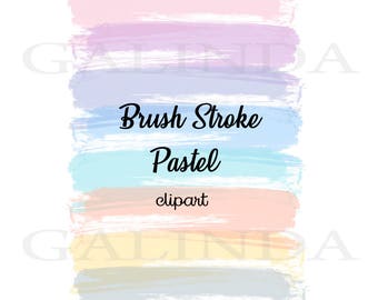 Brush Stroke clipart, Pastel Brush Strokes, Watercolor Pastel Brush Strokes, Brush Strokes, Watercolor Brush Stroke, Pastel Clipart, Strokes