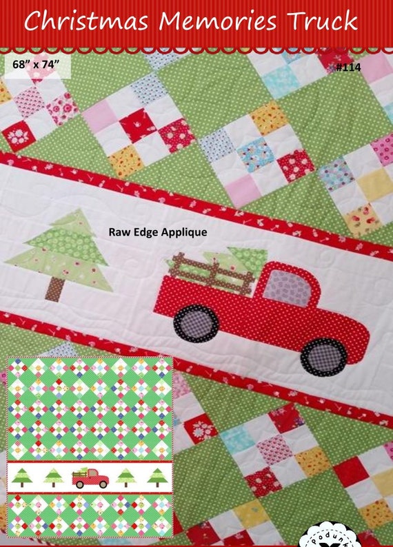 Christmas Memories Truck Quilt Pdf Digital Download Etsy