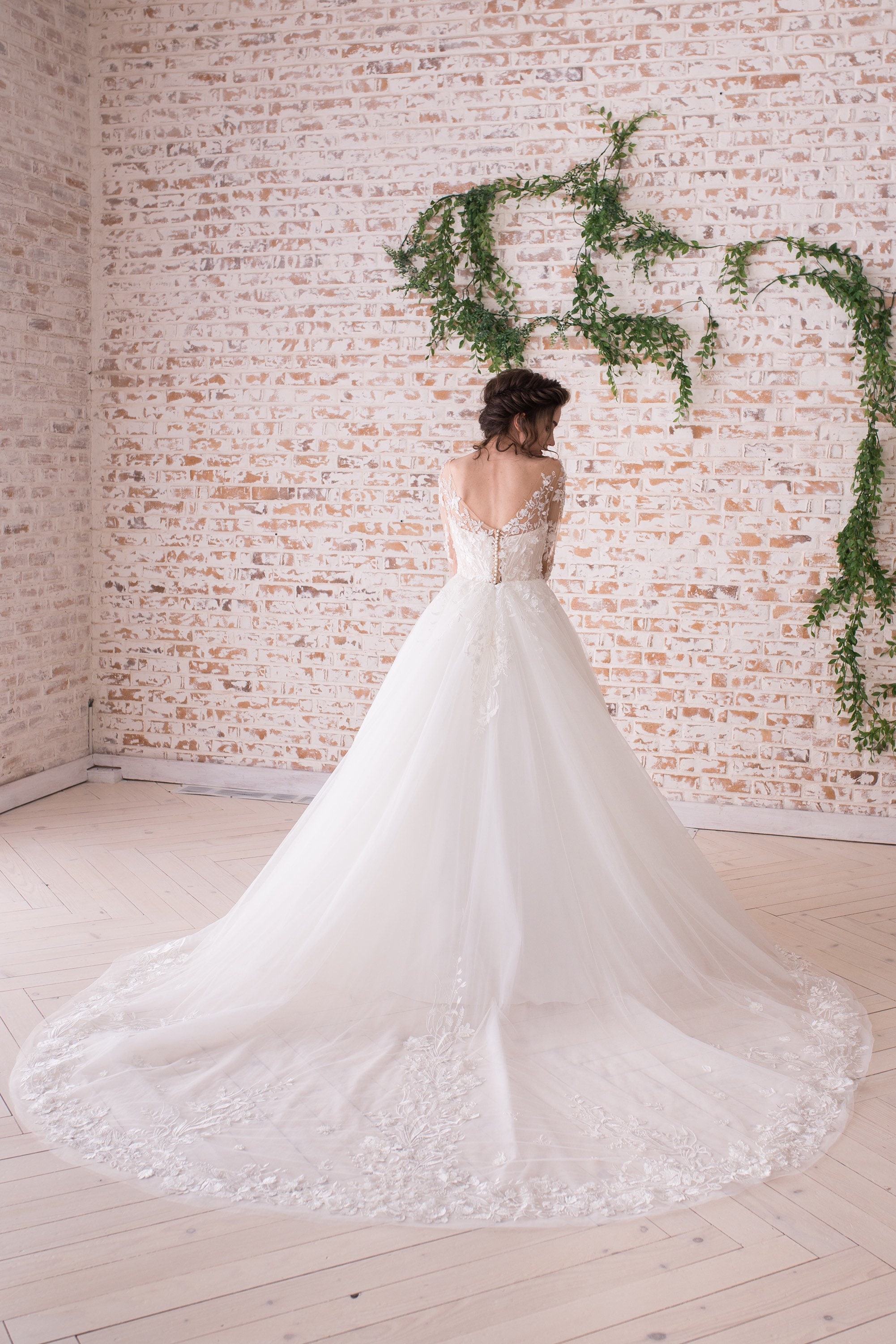 Flower corset wedding dress Fairytale wedding dress with Etsy