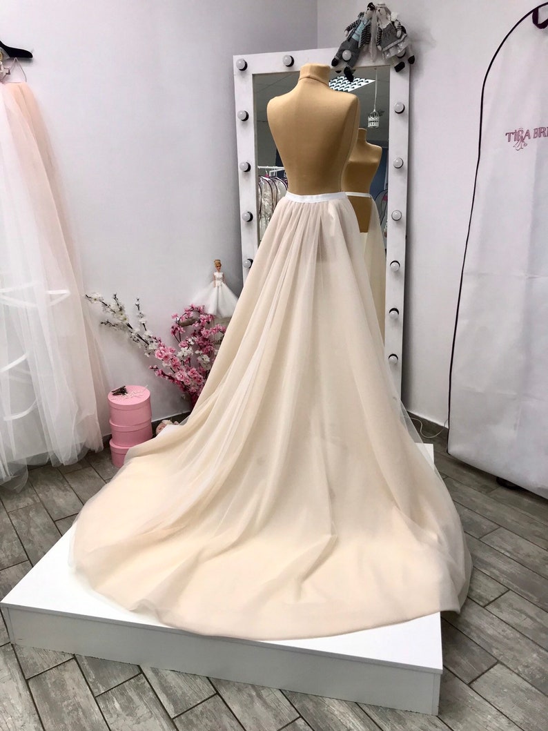 Detachable Train Wedding Dress Wedding Removable Skirt Boho Etsy Australia