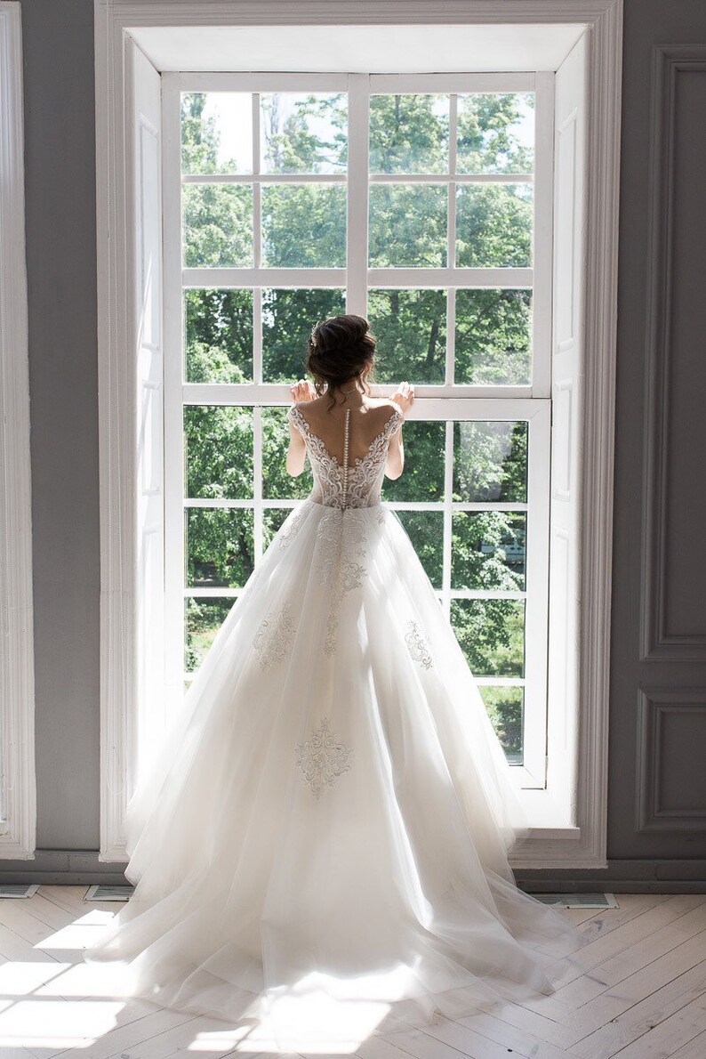 Lace Wedding Dresses with Color