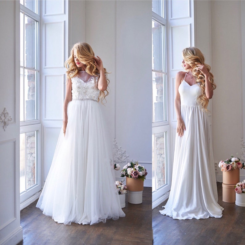 silk hippie wedding dress