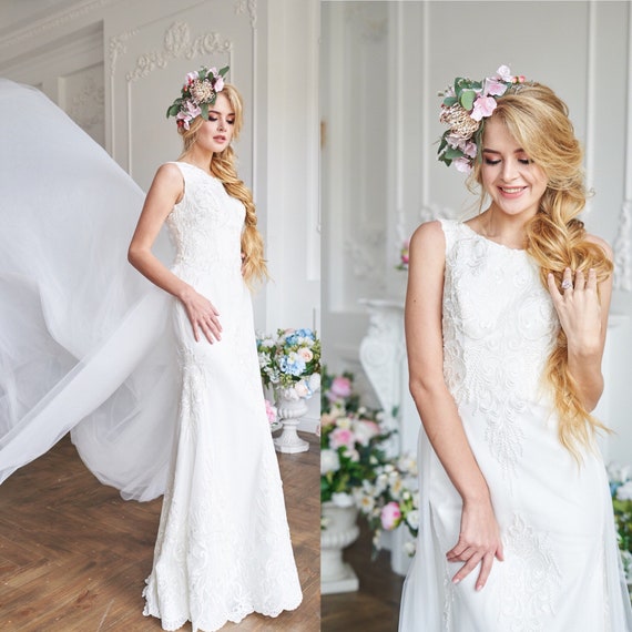 beautiful fishtail wedding dresses