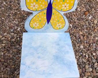 Hand-painted Butterfly Child’s Chair. Up-cycled Nursery Furniture.